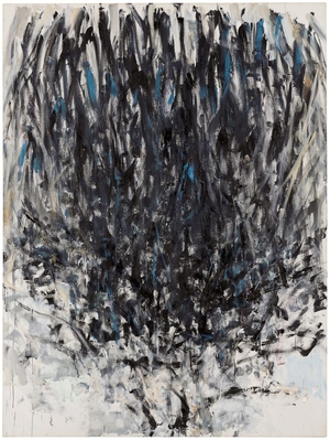 Joan Mitchell reflects Monet's waterlilies in Bois de Boulogne and Barcelo  uses Grisaille in Pantin